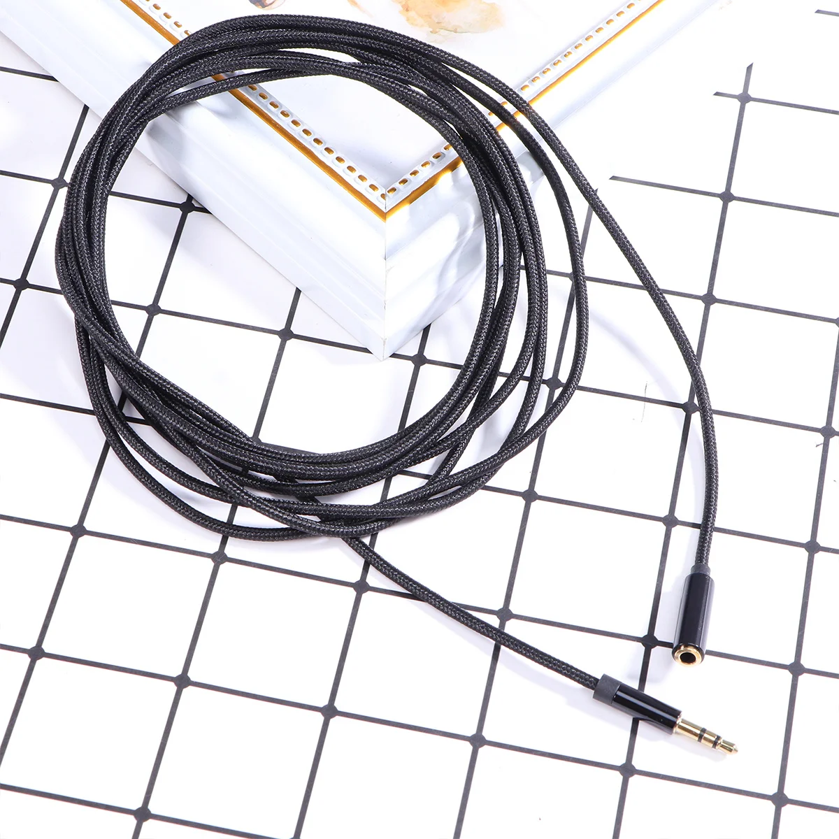 

5 Meters 3.5Mm Male To Female Headphone Stereo Audio Aluminum Alloy Shell Wire Core For Portable Audio Devices Aux Extension