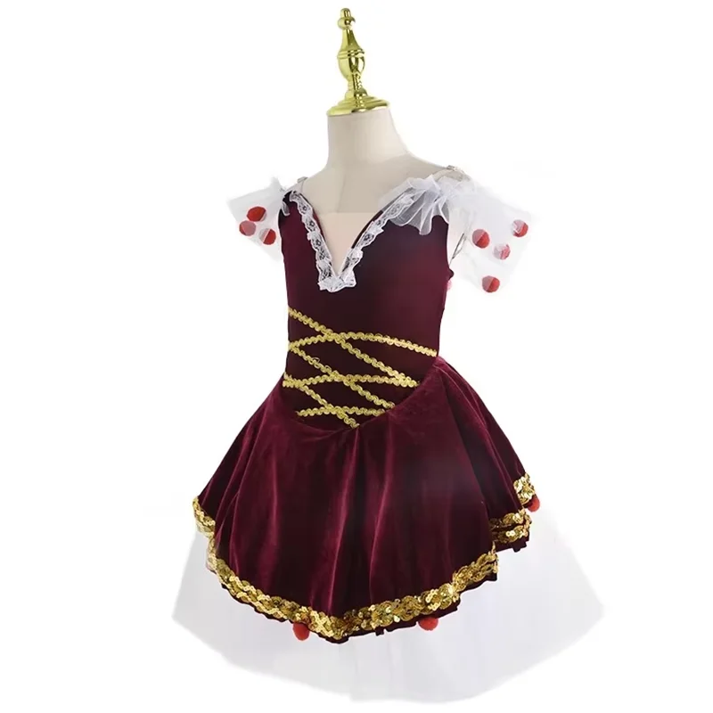 

Romantic tutuBallerina Adults Professional Ballet Dress Kids Girl Costume Women Red Black Ballet Dress Women Girls Ballet Tutu