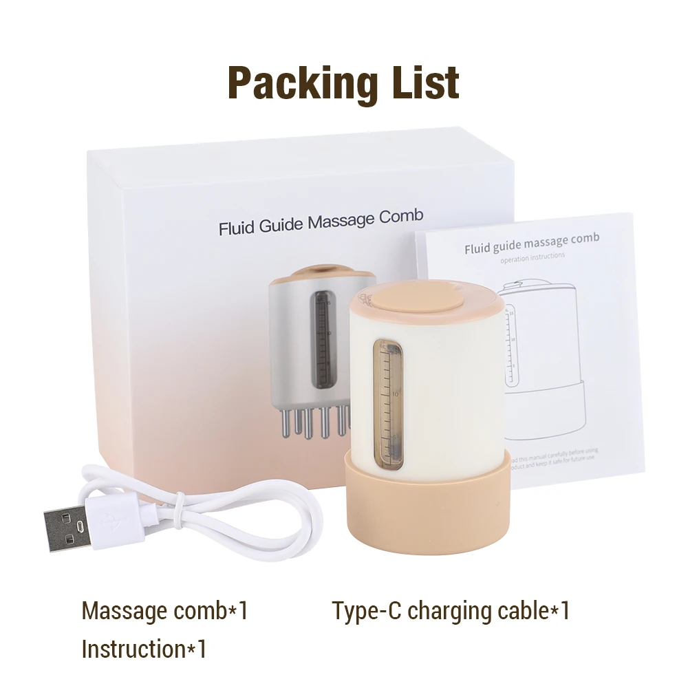 

Scalp Medicine Liquid Applicator Microcurrent Vibration Massage Red Light Care Vibration Scalp Massager Brush with Sterilization