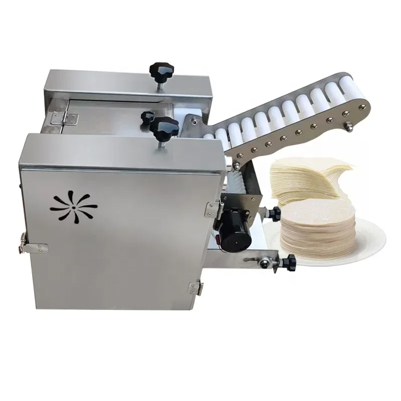 

Retail Desktop Industry Papad Make Machine For Roti Automatic Small Dumpling Wrapper Gyoza Skin Maker Machine