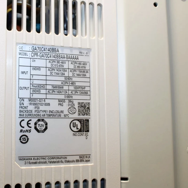 New Yaskawa CIPR-GA70C4140BBAA-BAAAAA Inverter Expedited Delivery