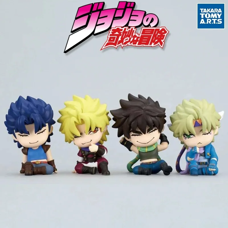 TOMY Original 4Pcs Gashapon JoJo's Bizarre Adventure Anime Figure Toys For Kids Gift Collectible Model Ornaments