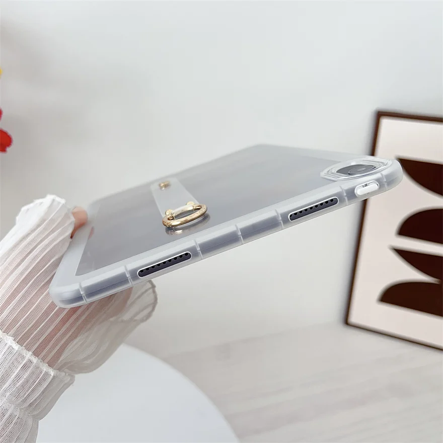 For Huawei MatePad 11 Case 2024 11" TPU Shockproof Back Cover Wrist Strap Protective Shell for Huawei MatePad 11 2023 2021