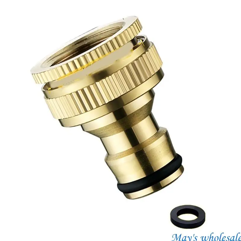 Sturdy Brass Water Flows Tap Adapter Set Portable for Kitchen Faucets with Detachable Aerators and Hose Connectors 448A