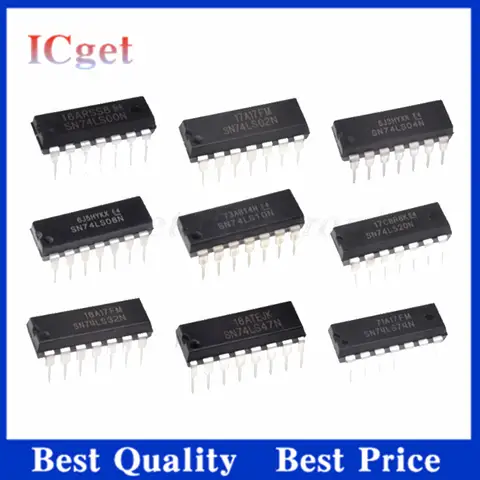 10pcs 74LS00 74LS02 74LS04 74LS08 74LS10 74LS14 74LS20 74LS138 74LS32 74LS47 74LS48 74LS74 74LS76 74LS86 74LS90 DIP-14 New