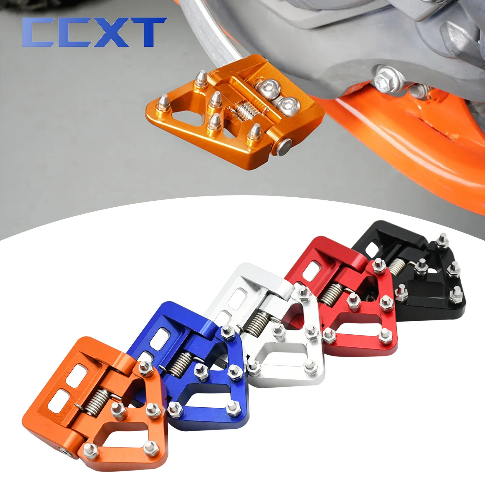 Motorcycle Folding Rear Brake Pedal Tip Plate For HUSQVARNA TE FE TX FX TC FC For KTM EXC EXCF SX SXF XC XCF 125 250 350 450 500