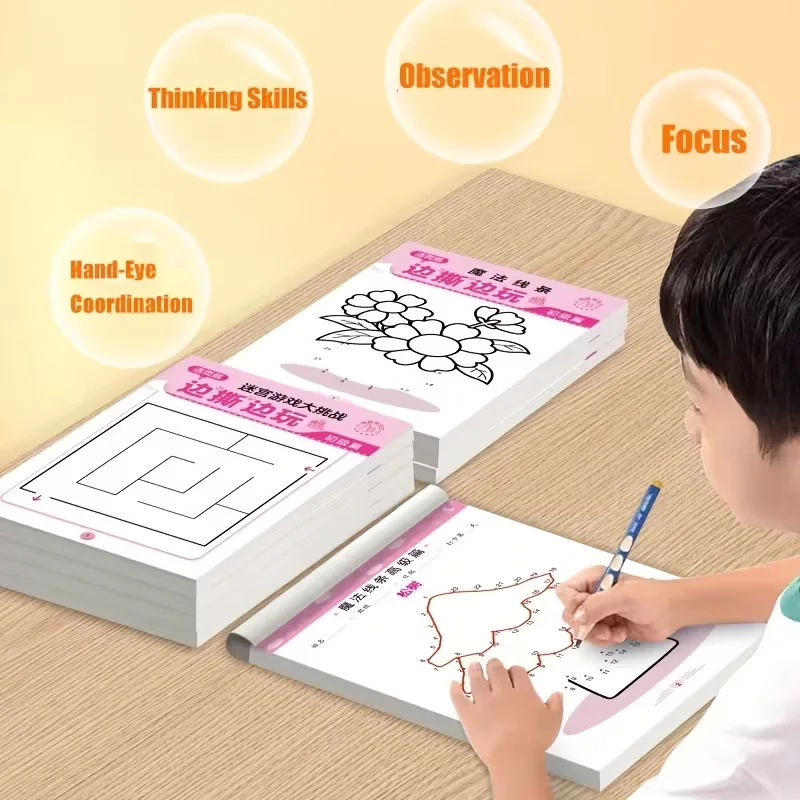 Activity Book for The Magic Line Maze – A Workbook for Enhancing Focus and Coordination Skills.