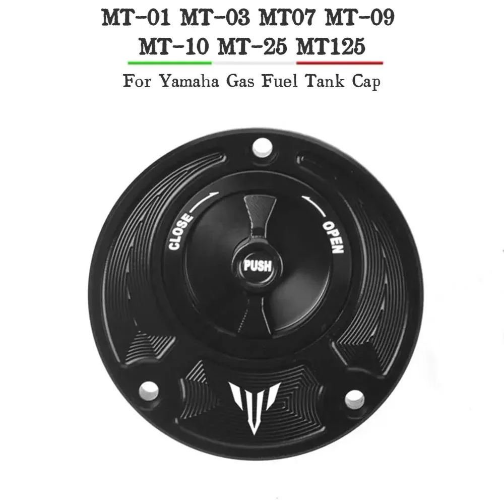 

Алюминиевые аксессуары для мотоциклов с ЧПУ без ключа, крышка топливного бензобака для Yamaha MT-01 MT-03 MT07 MT-09 MT-10 MT-25 MT125