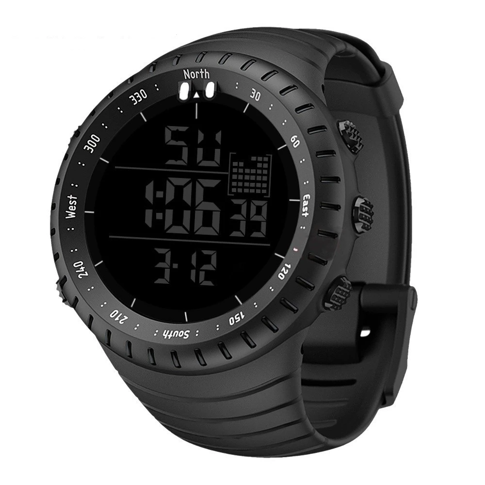 Orologio digitale sportivo da uomo orologio elettronico sportivo da uomo cronometro da corsa orologio elettronico da uomo a LED militare orologio da