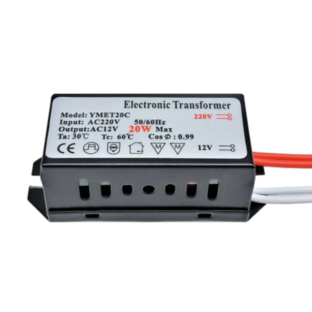 LED Constant Voltage Drive AC220V to AC12V 20W Outdoor IP67 Waterproof Transformer Power Supply Module with Overload Protection