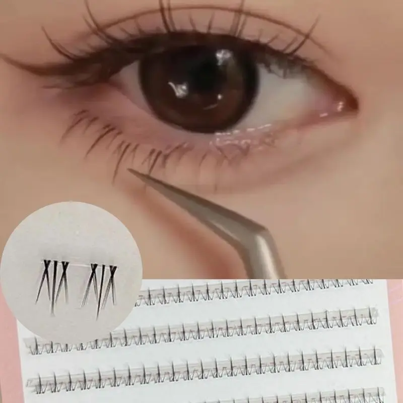 7mm Air Lower Eyelashes Fairy Fake Lashes Segmented Natural Under Lashes Manga Bottom Lashes Makeup Eyelash Makeup Tool10 Rows