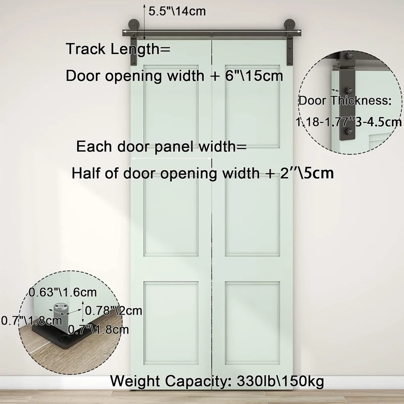 Imagem -05 - Ccjh-foldable Carbon Steel Door Slide Kit Grain Bin Adequado para Portas Resistentes Kit de Ferramentas Apenas sem Porta 36 Pés