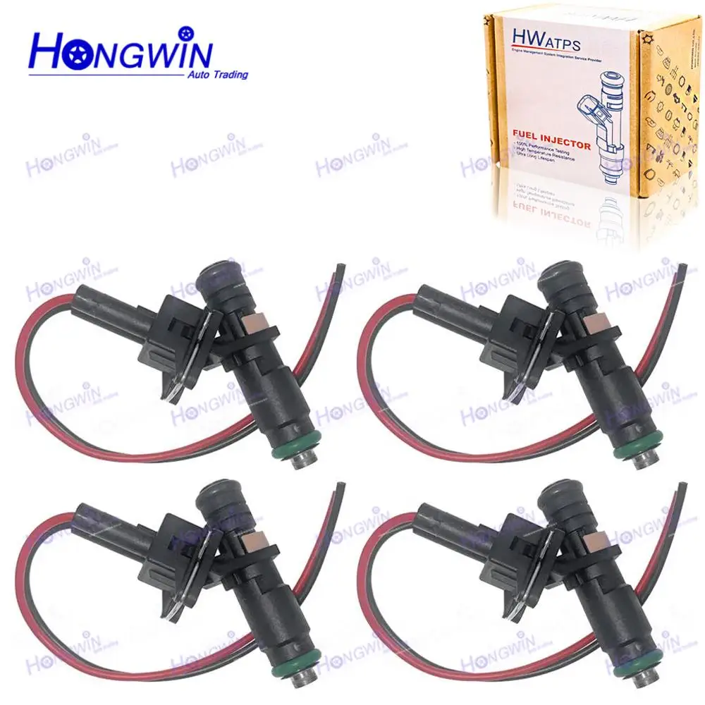 4PCS 7163001198 5WY-2805A 5WY2805A 5WY-2805 Car Fuel Injection Nozzle Plug For Hyundai Kia Pride Van Kombi 1.1 1.3 1.6 16V
