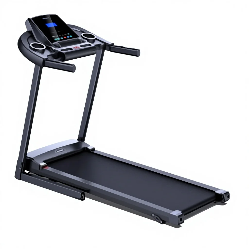 2.0HP Foldable Electric Treadmill,Heart Rate Manual Incline Running Machine