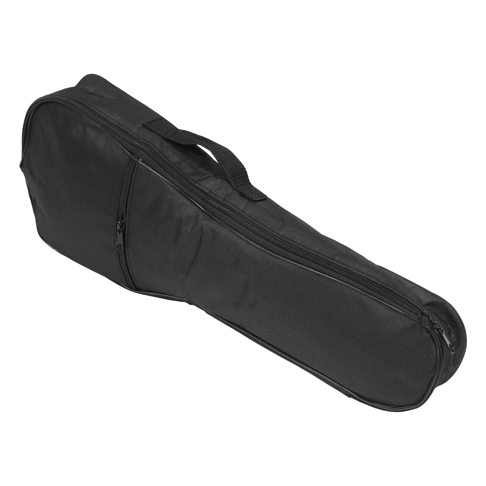 

1pc Ukulele Bag Portable Lightweight Oxford Cloth Cotton Material Black Handbag Travel Case for Musical Instruments Storage