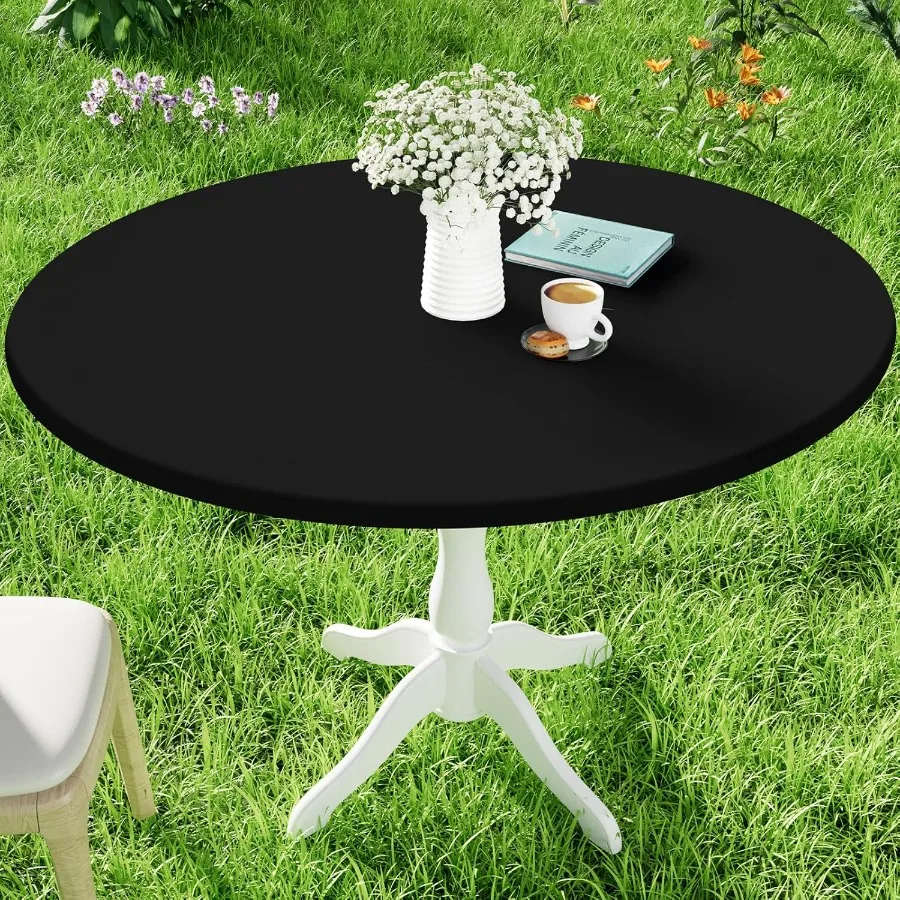 

Круглая скатерть из спандекса, эластичные водонепроницаемые скатерти для столов 4556, эластичная моющаяся крышка для стола для пикника для кемпинга