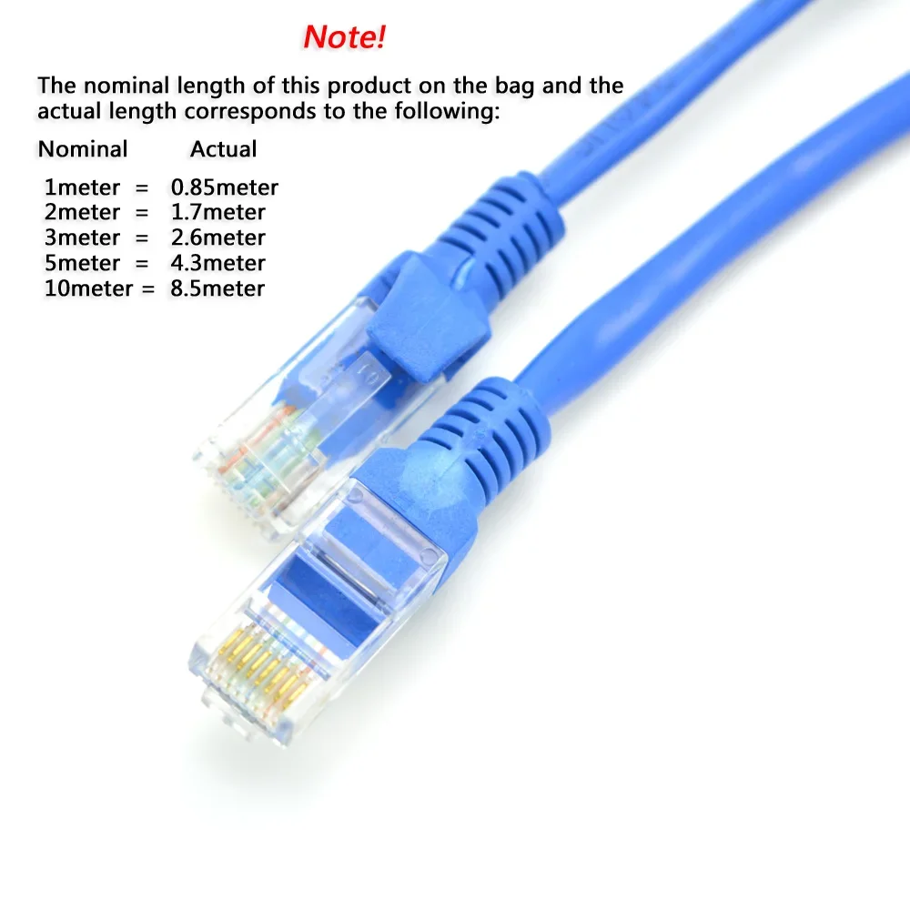 1m 2m 3m 5m 10m 20m cat 5 CAT5E Flat UTP Ethernet Network Cable RJ45 Patch LAN cable For Computer Laptop