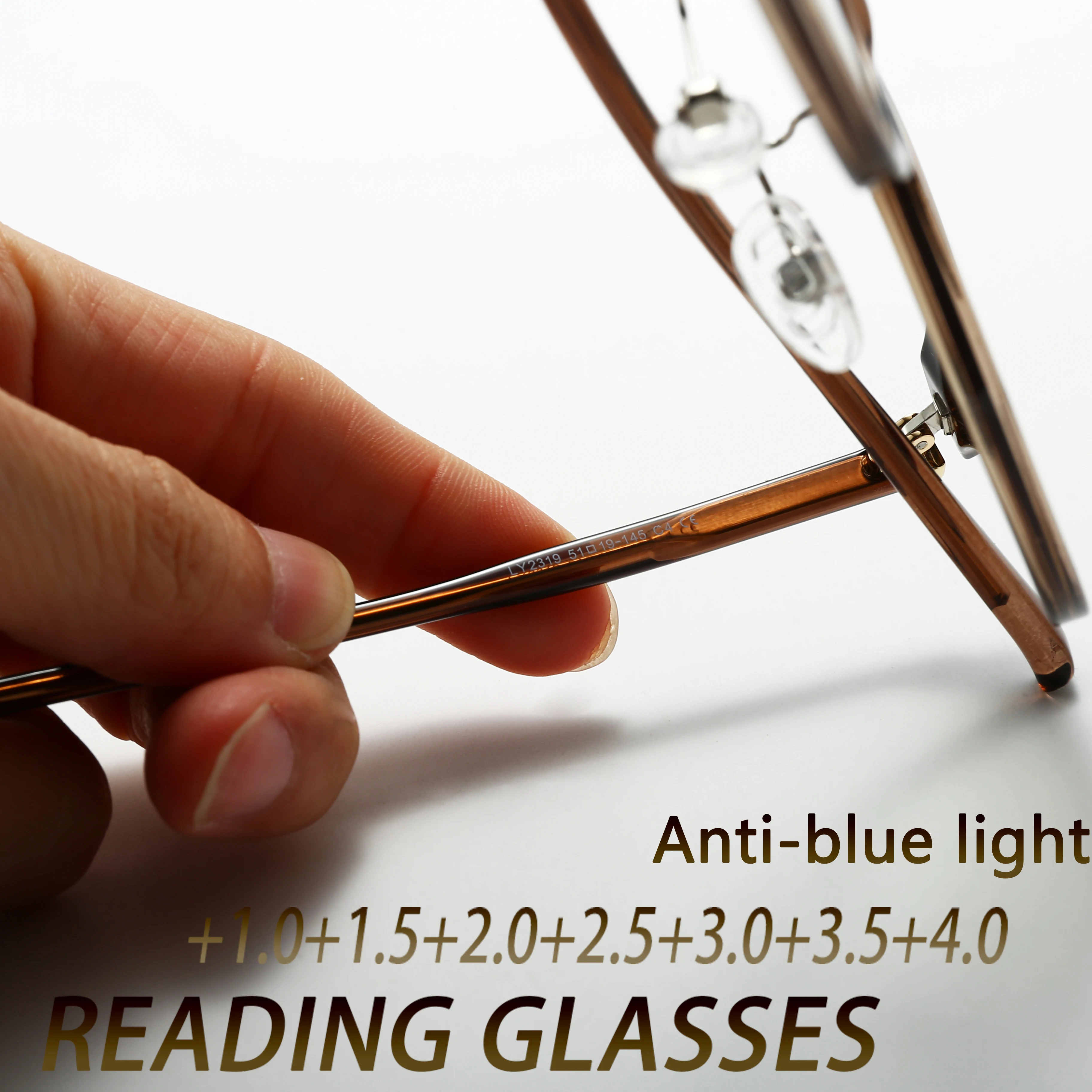 Fytoo Ultra Light Round Frame Tea Colored Reading Glasses Anti Fatigue,Blue Light Blocking.Essential for Daily Leisure Office Us