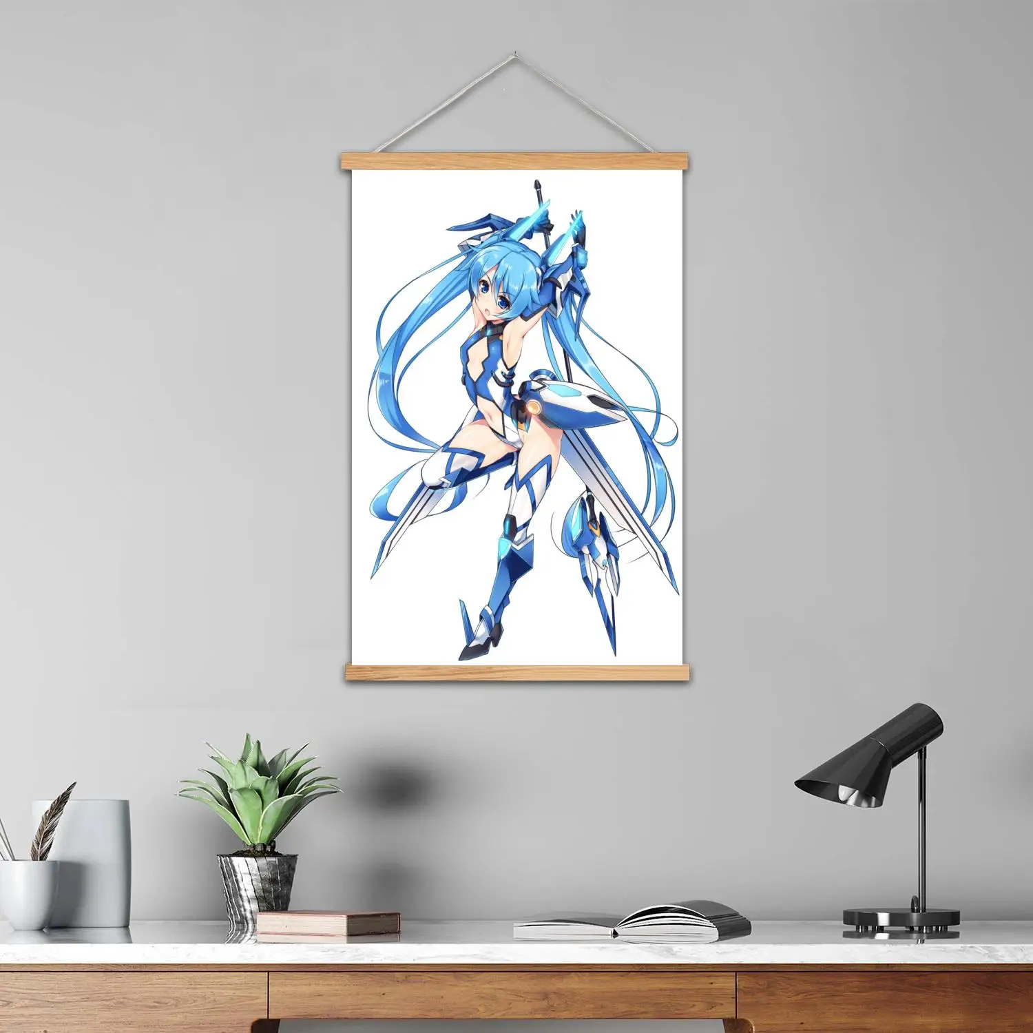 Aika مؤطرة جدار اللوحة قماش ملصق فني و جدار الفن، ديكور غرفة نوم الأسرة الحديثة، اللوحة الزخرفية