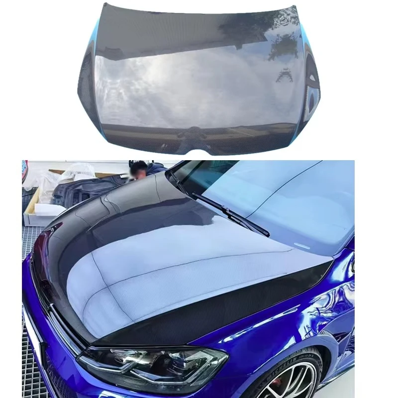 

Wet Real Carbon Fiber Hood for GOLF MK7 GTI R 2014-2019 OEM Style Mk7.5 Forge Hood Accessories Enhance Exterior