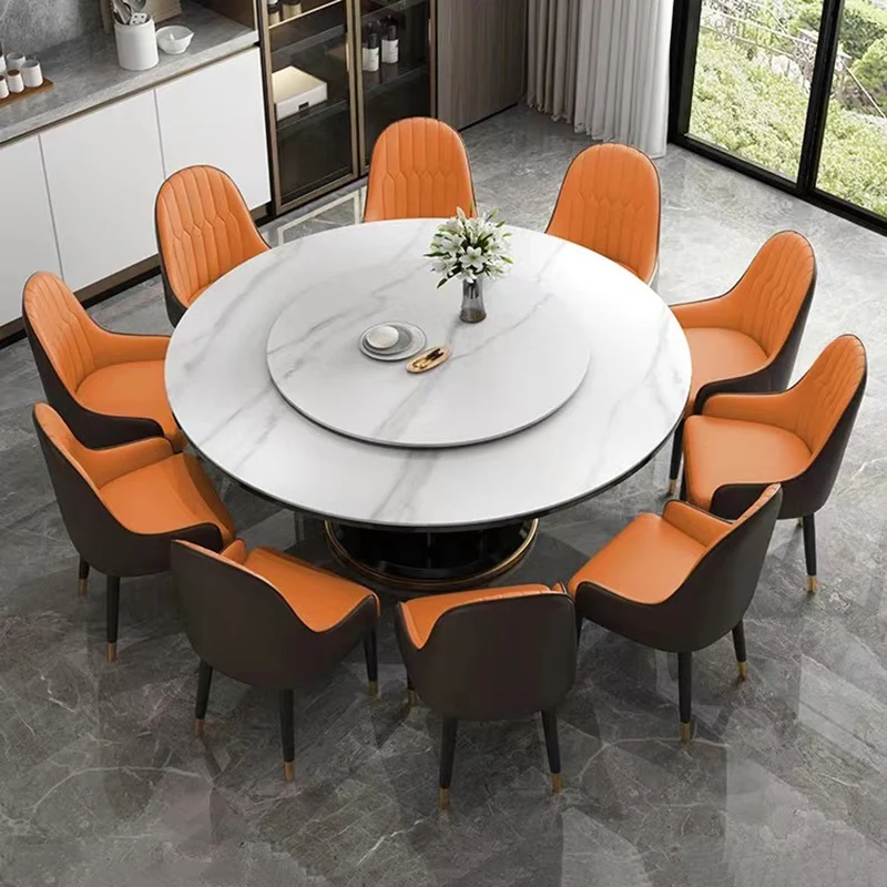 Round 6 People Dining Table Kitchen Living Room Dressing Dinning Table Set Coffee Hospitality Mesa Comedor Kitchen Furniture