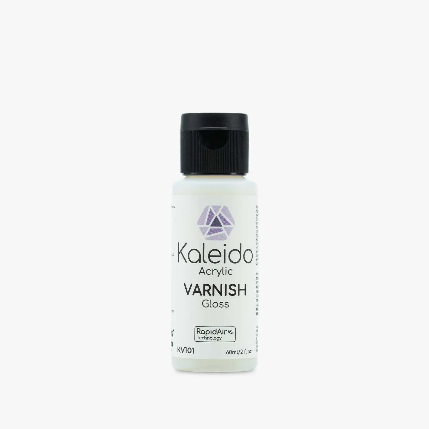 Gaahleri Kaleido 60ml Water-Based Varnish Series, Gloss, Semi-Gloss & Matte Clear Coats; Top Coats/Protective Finish/Model Varni