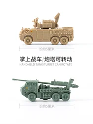 4D Assembly 1/144 Steel Ball Tank HQ17A Anti Aircraft Missile PCL-18 Tank Toy Simulation Model