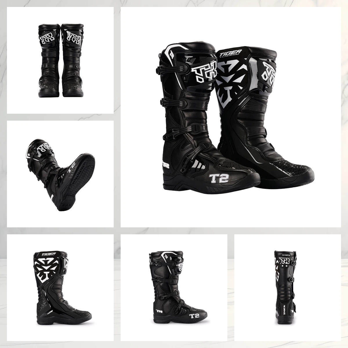 

1pcs Motocross Enduro Professional Racing Boots Motorcycle Off-road Bottas Motorboat Shoes ATV MTB Motorcycle Long Racing Boots