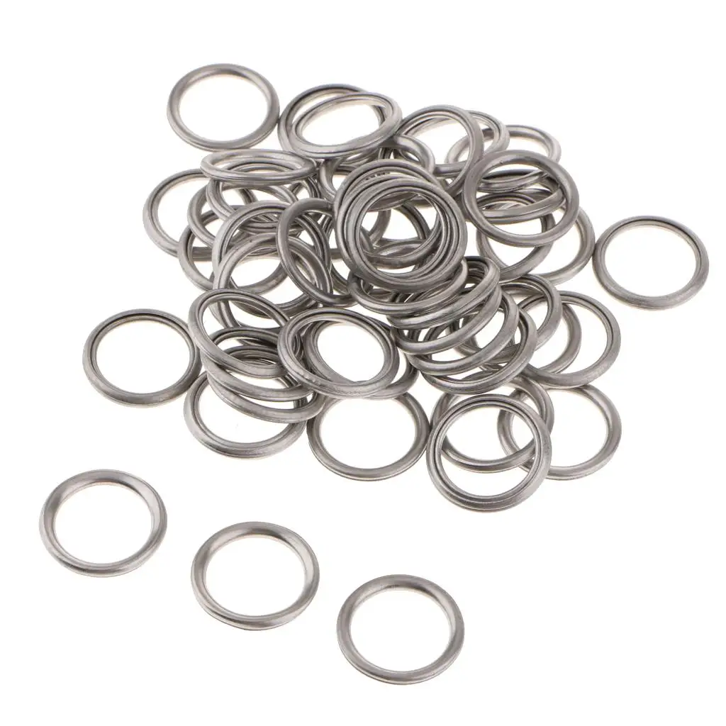 Aluminum Oil Drain Plug Gasket for V5 V6 - 14 (19mm Outer Diameter), Pack of 50