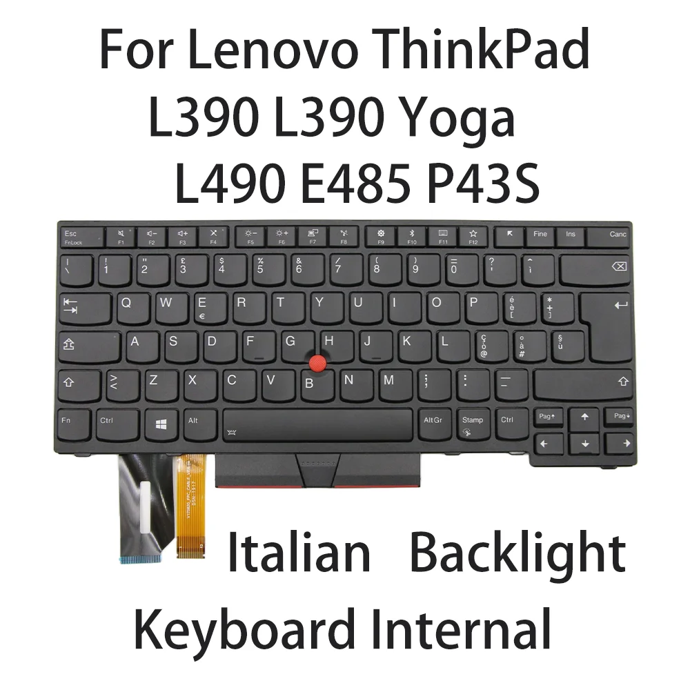 Nuovo per Lenovo ThinkPad L390 L390 Yoga L490 E485 P43S Laptop tastiera nera retroilluminazione italiana 01 yp537 01 yp297 01 yp377 01 yp457