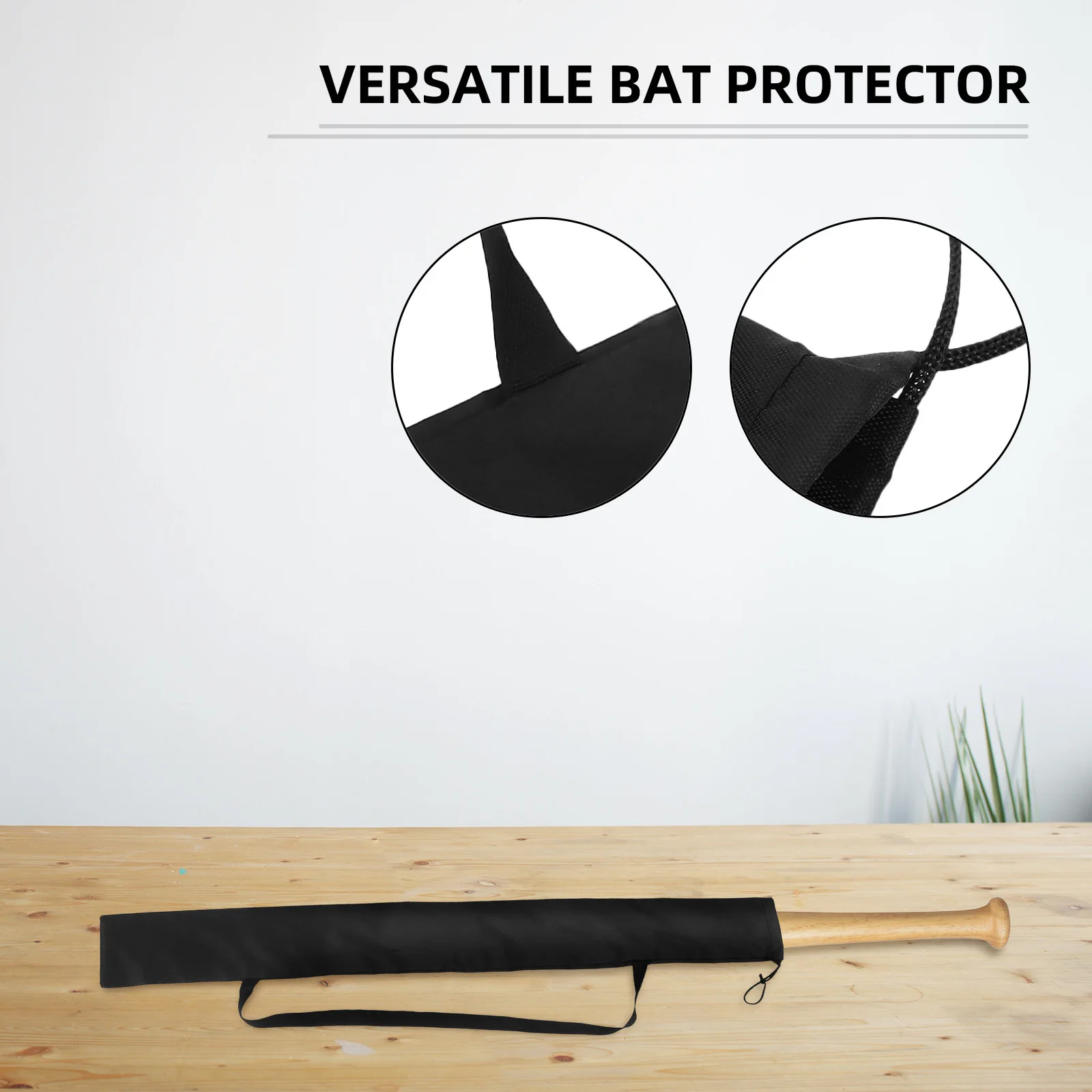 2Pcs Baseball Bat Storage Shoulder Bag Oxford Cloth Portable Softball Gear Organizer Sports Equipment Carrying Case