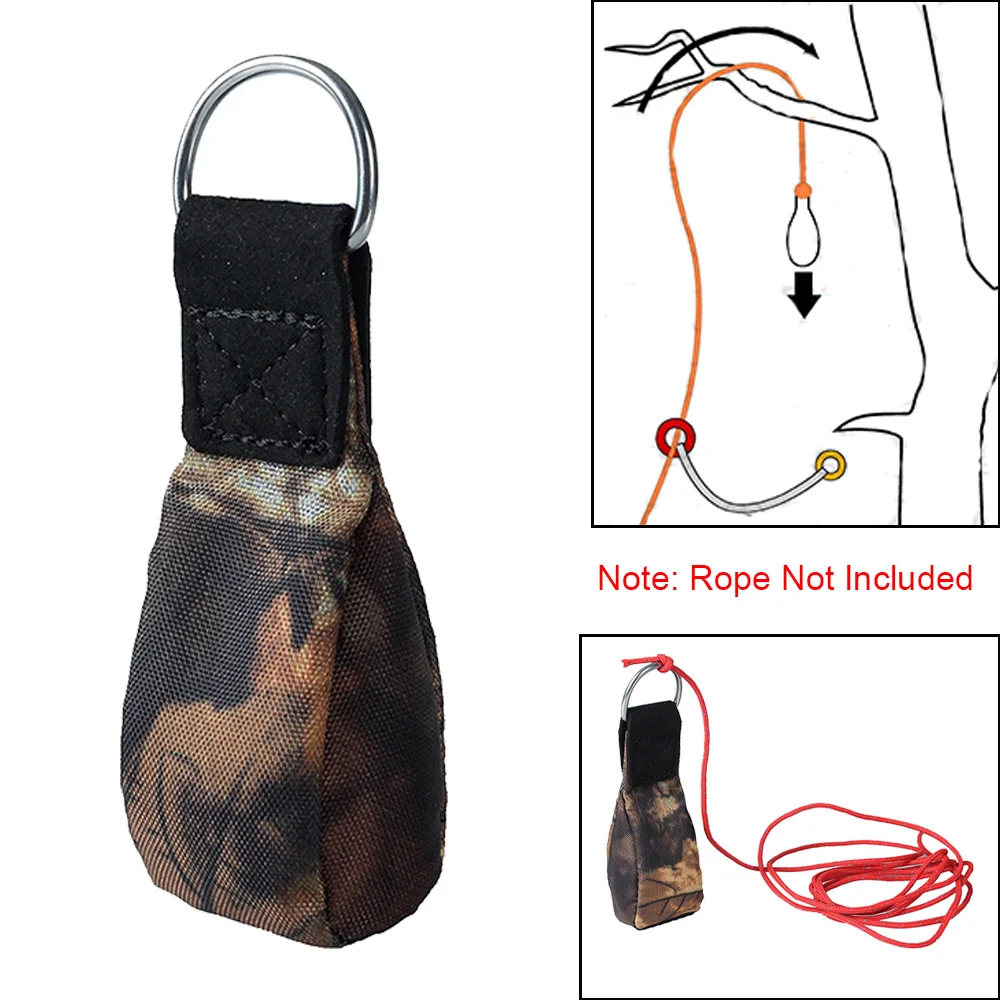 Tree Surgery Arborist Rock Climbing Throw Weight Bag Pouch Caving Rescue Safety Rope Throwing Bag