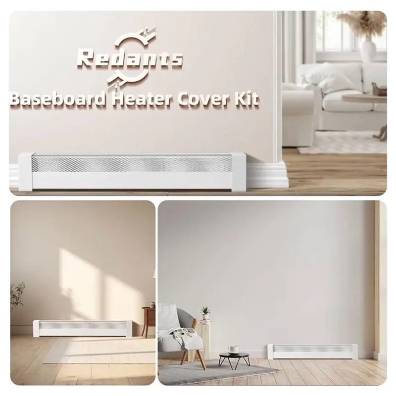 Voltvibe-Corner Guard Wall Protector Inside 90 Degree Corner For Square Baseboard Heater Cover Connects Multiple Heater Covers