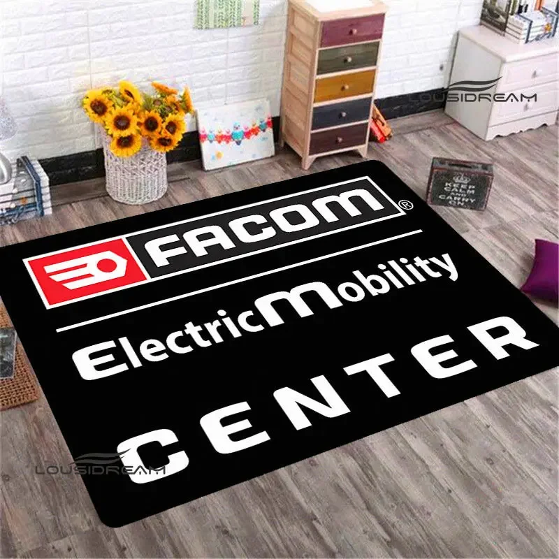 FACOM logo printing carpet fashion rugs area rug living room decoration play mats Non -slip carpet outdoor rug birthday gift