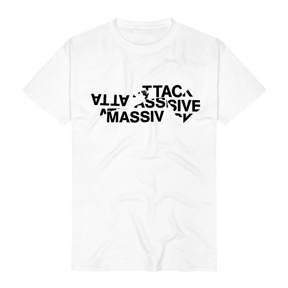 Massive Attack FRACTURED LOGO Tshirt Casual Summer O-neck Cotton Female T-shirt Short Sleeve Design Print Merch Tees Graphic Top