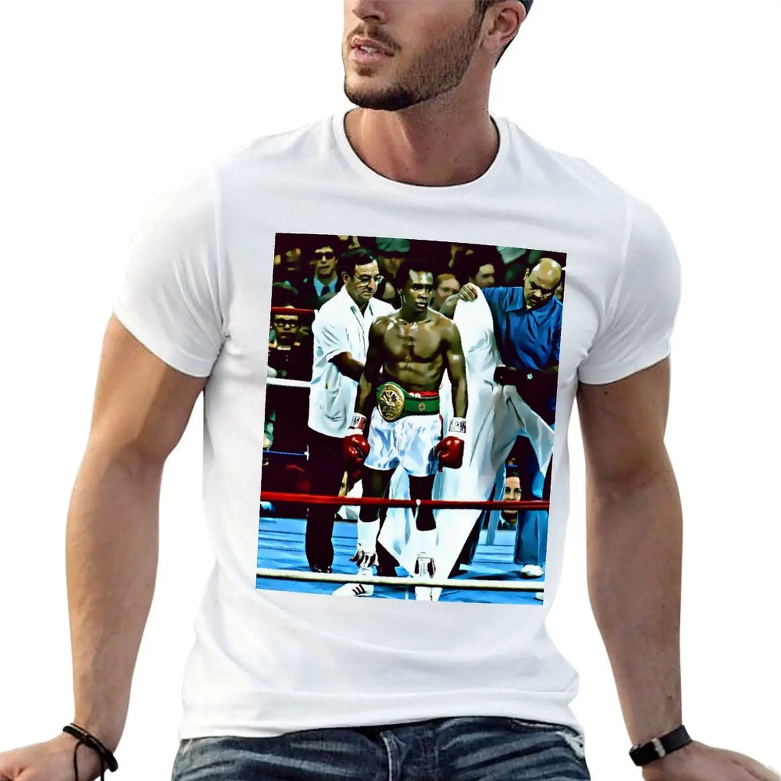 Sugar Ray Leonard T-Shirt clothes oversizeds mens graphic t-shirts anime