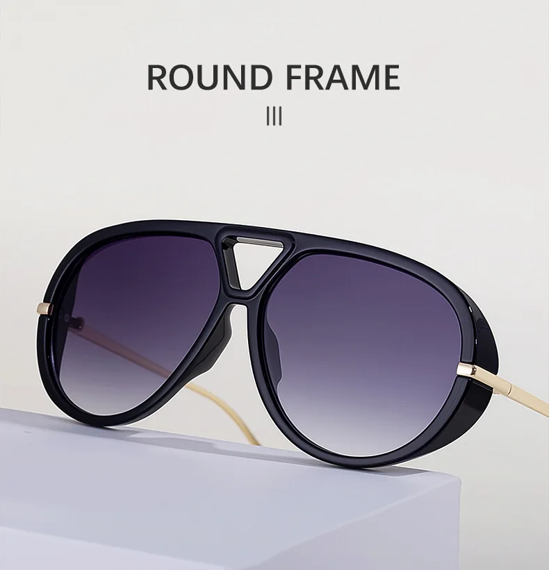 

Withyoo 2025 Oversized Square Sunglasses Unisex Designer Eye Glasses Punk Style UV400 Protection for Men And Women