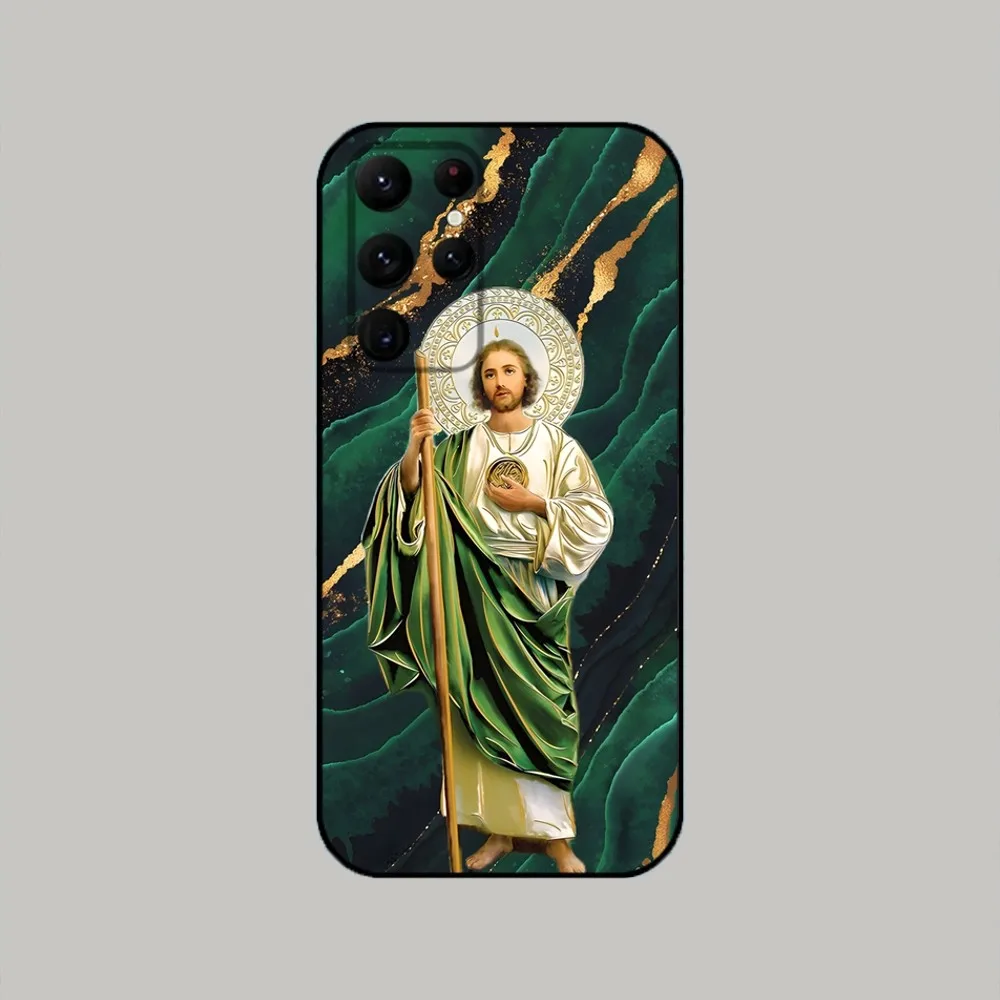 San Judas Tadeo   Phone Case For Samsung Galaxy A20,A21s,A22,A31,A32,A52,A53,A72,73,A80,A91 Soft Black Cover