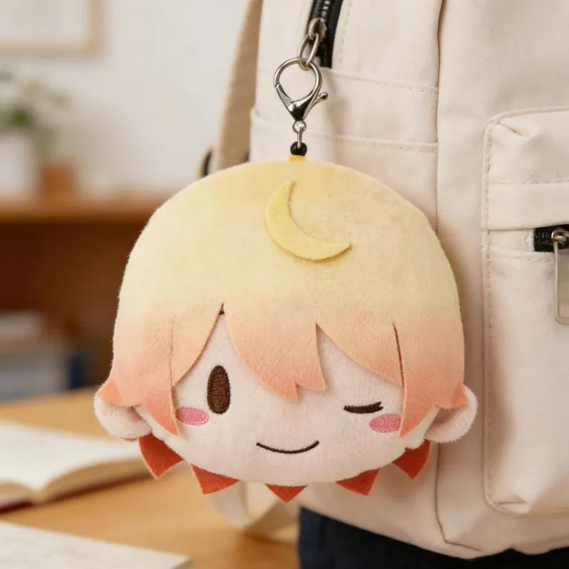 Project Sekai Pjsk Tenma Tsukasa Rui Kamishiro Omanjuu Plush Keychain Cute Bean Eyes Soft Doll Anime Peripheral For Fans