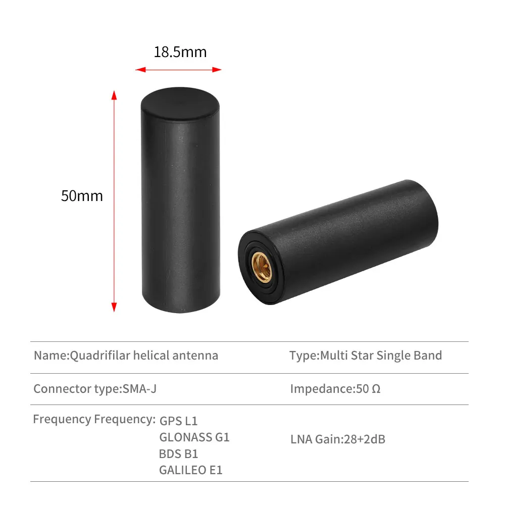 RTK GNSS هوائي عالية الدقة هيليكس لتحديد المواقع الطائرات بدون طيار مركبة سفينة L1 L2 L5 غلوناس بيدو غاليليو SMA مقاوم للماء