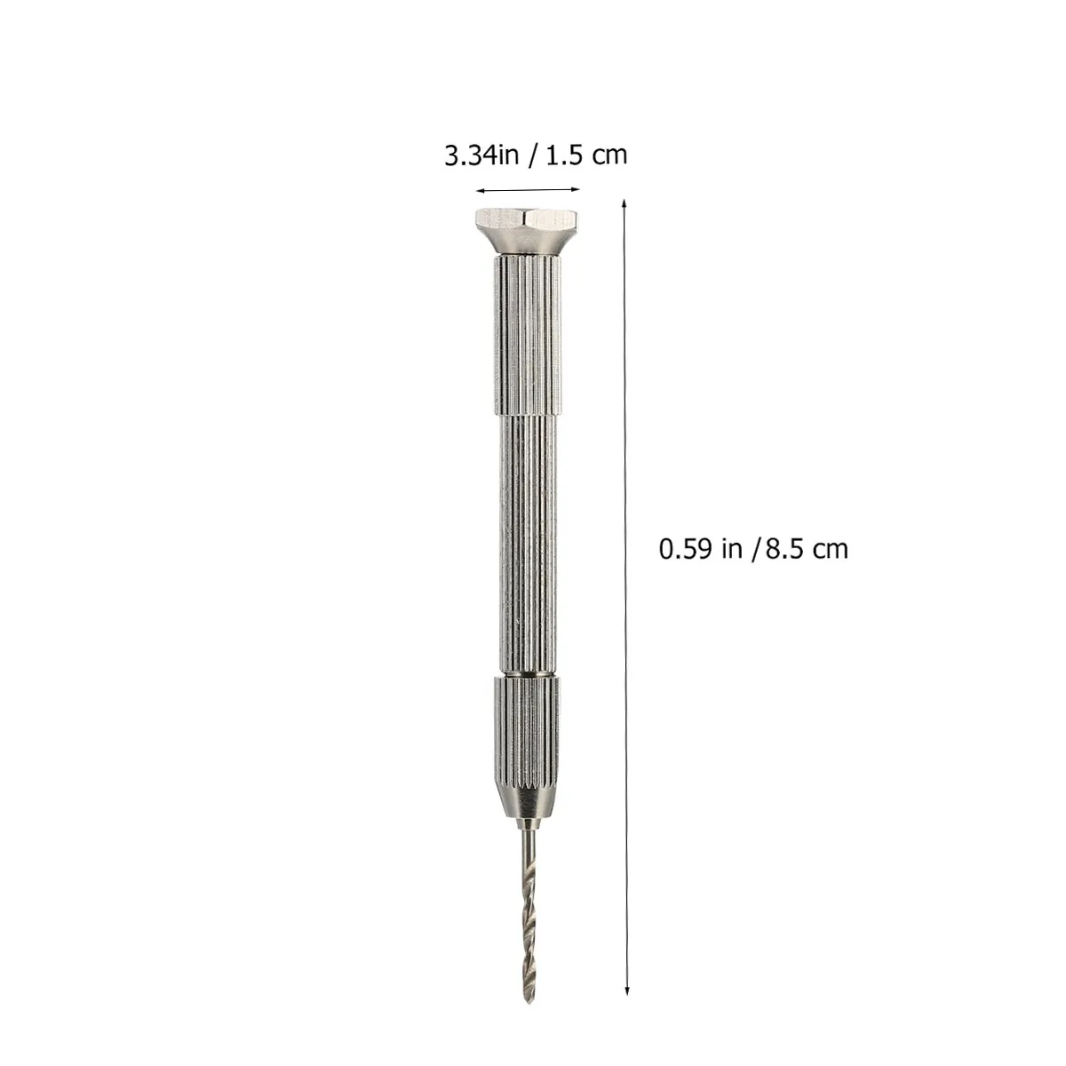 Manual Precision Hand Drill Heavy-Duty Steel Mini Drill with Smooth Bearing Non-Slip Texture for Jewelry Making Woodworking