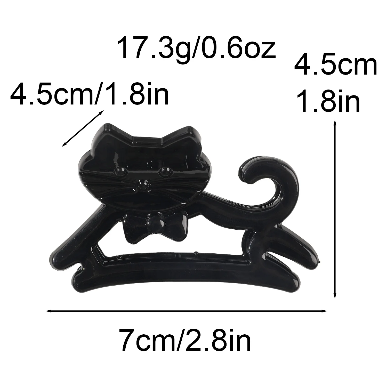 الكورية لطيف الكرتون القط الاكريليك مشبك شعر السلطعون مشبك شعر القرش القط المشابك دبوس الشعر أغطية الرأس للنساء فتاة إكسسوارات الشعر #6