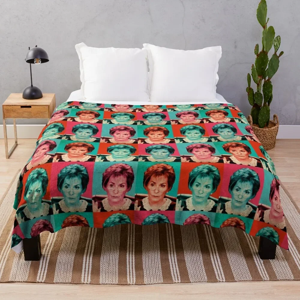 

Judge Judy Pop Artwork Throw Blanket Thermal Softest Fluffy Softs Hair wednesday Blankets