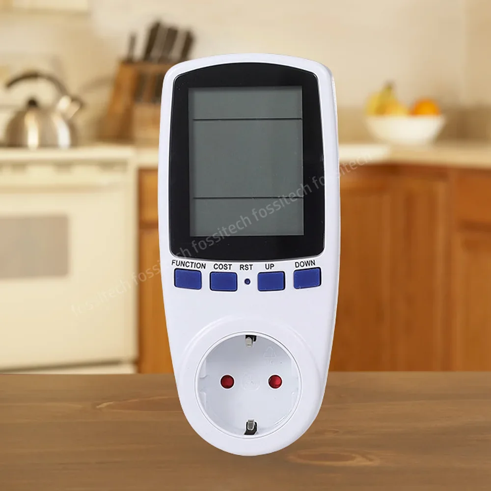 Inteligente Tomada De Faturamento De Energia, LCD Digital Power Metering Socket, Medição De Eletricidade Plug, UE REINO UNIDO AU EUA, AC110V-250V