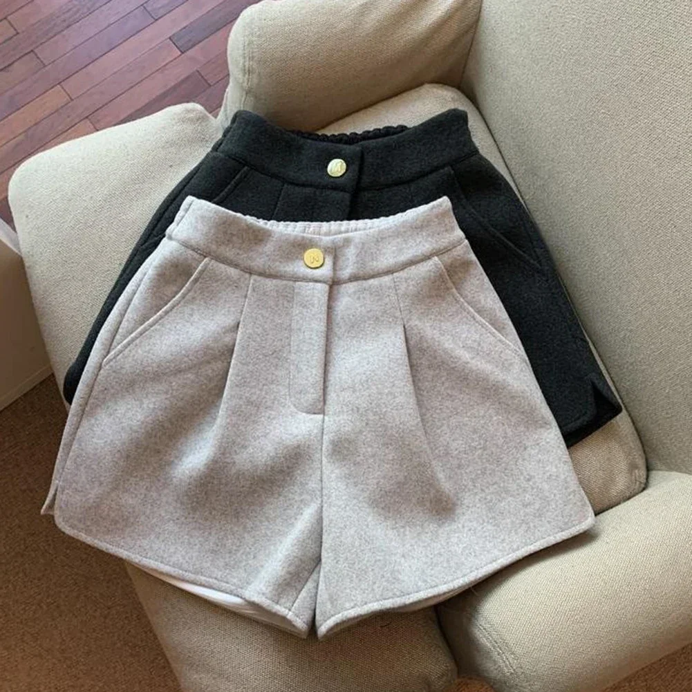 Casual Outings 2XL High Waist Casual Shorts Thickened Loose Shorts Casual Fit High Waist Design Slightly Elastic