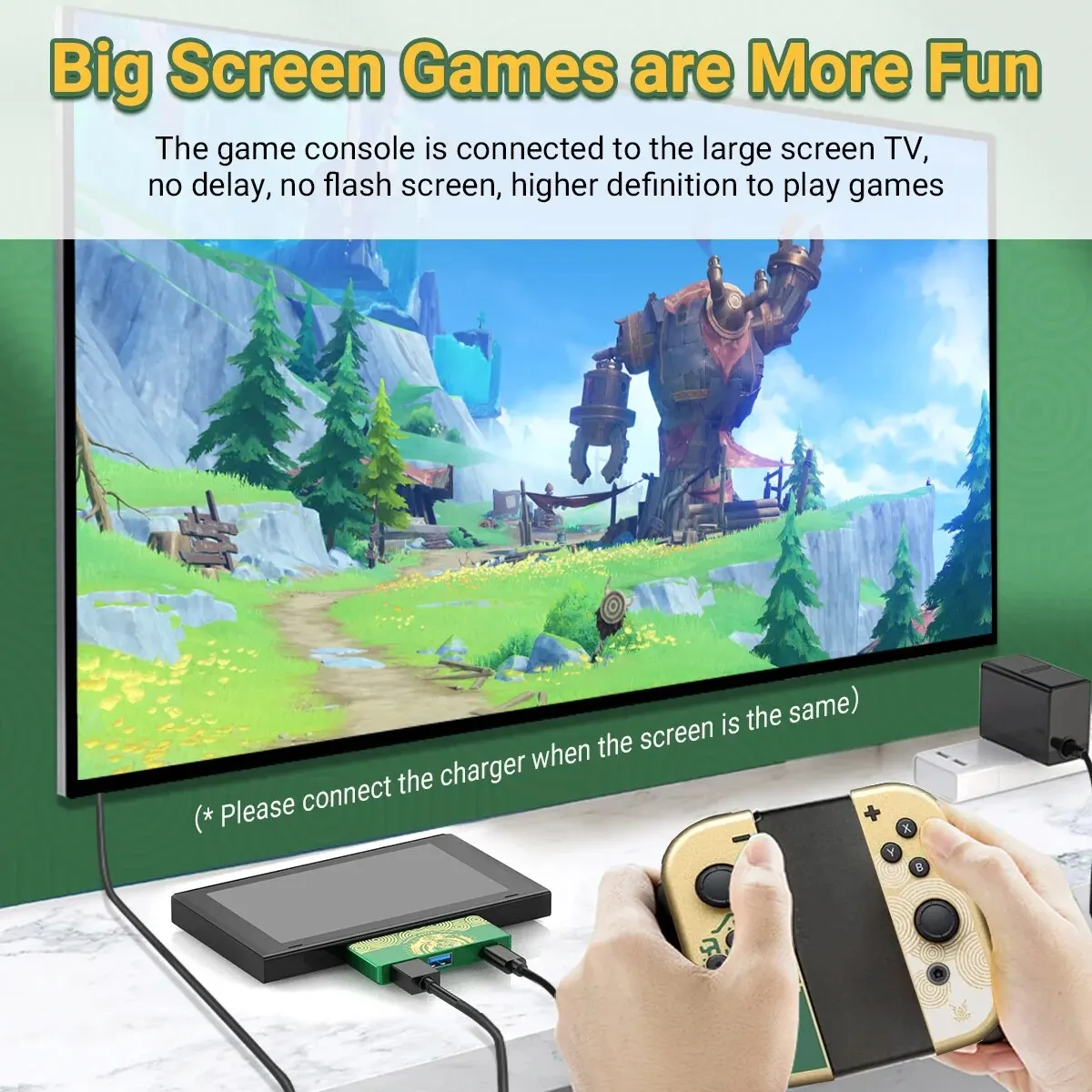 Portable Nintendo For Switch Docking Station Single-sided Plug-in USB-C Hub Multi-port Adapter with PD 100W Charging For Steam D