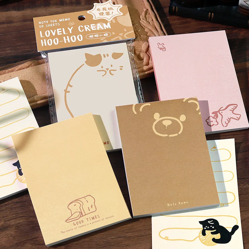 6packs/LOT Cute heart, milk whirring Series series cute lovely creative decoration DIY tracing paper memo pad