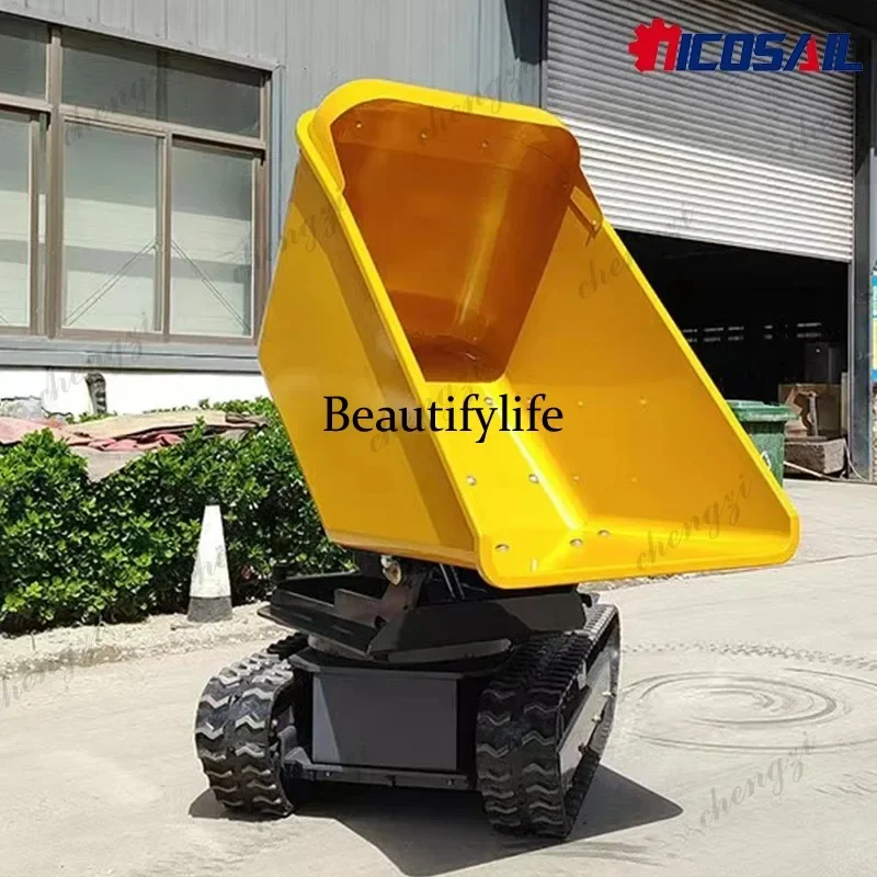 f182 Custom 1200kg Tracked Rotary Dumper EPA Certified High Power For Complex Terrain Work Mini Crawler Dumper