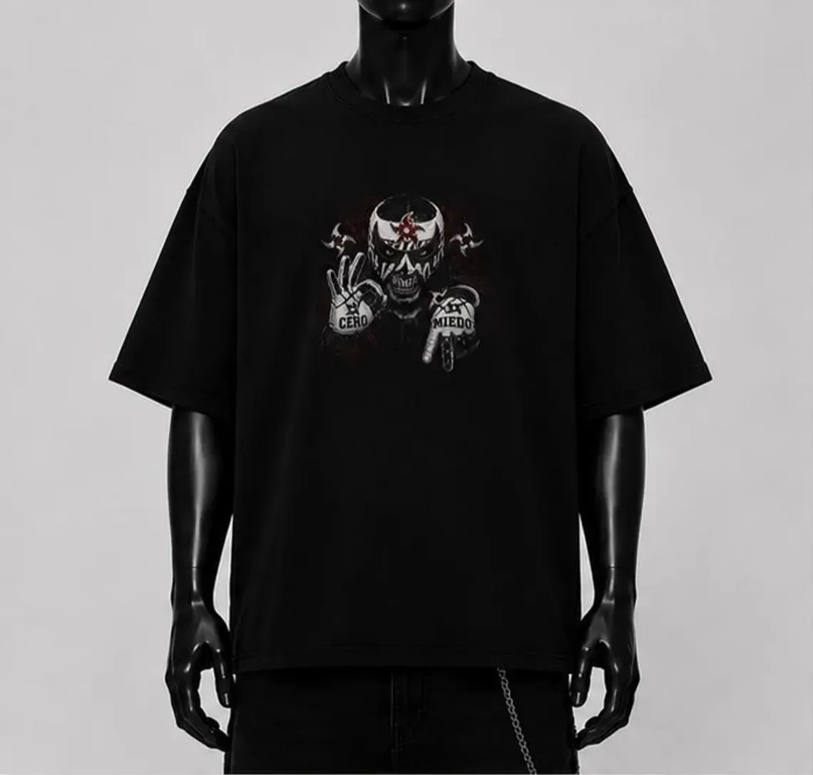 Penta El Zero Miedo Merch  Merch T-shirt Men Short Sleeve Tee Unisex Tops Clothes Causal Female Y2K Tops