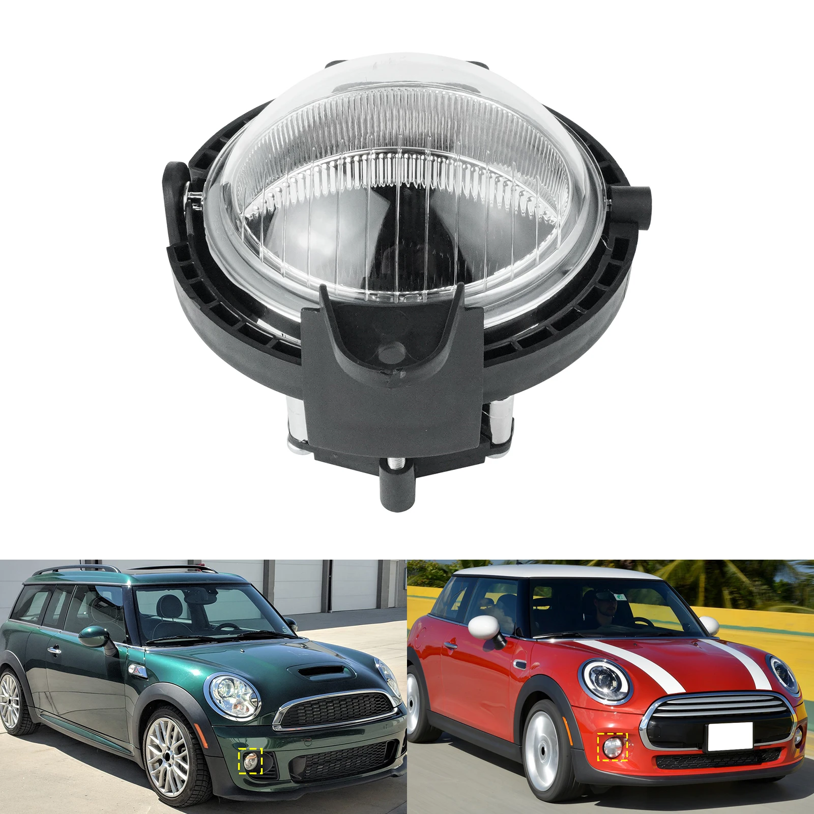 1pcs Left Or Right Front Bumper Daytime Fog Light Housing No Bulb For BMW Mini Cooper R55 R56 R57 R58 R59